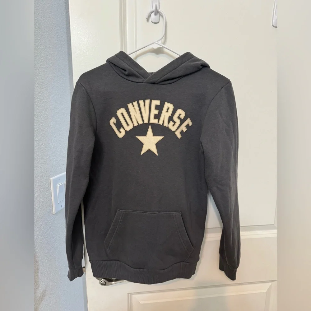 Converse Gray Kids Hoodie Sweater Size L/12-13 years